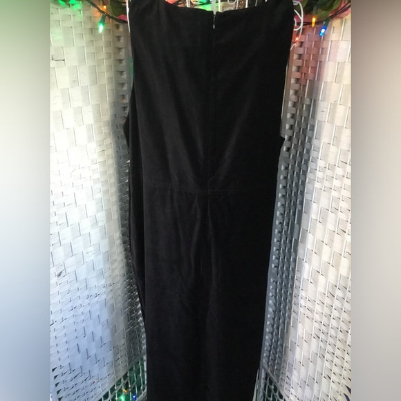 VTG KOOS of Course! Black Velvet / Supersuede Dress 1X Vintage New - Picture 5 of 12